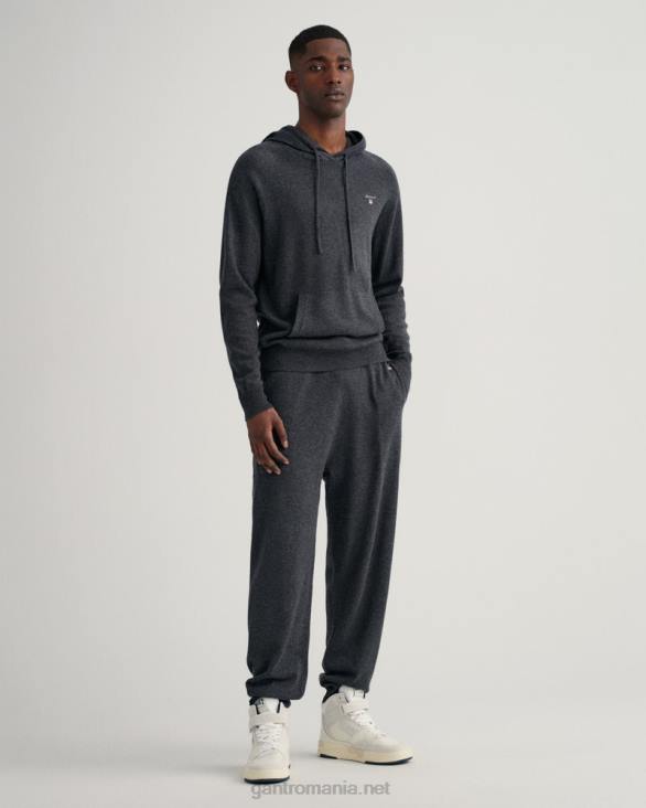 hanorac tricotat 888T357 melange antracit GANT bărbați