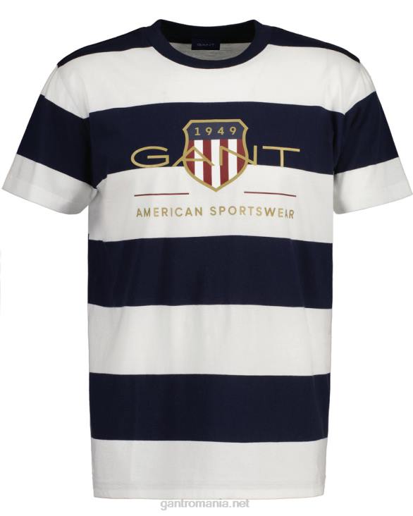 tricou barstripe archive shield 888T198 coaja de ou GANT bărbați