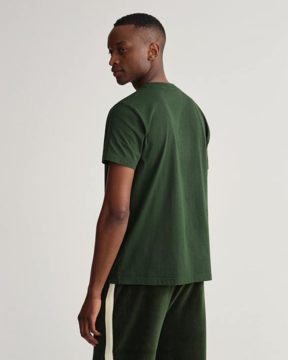 tricou cu scut de arhivă tonal 888T157 verde furtună GANT bărbați