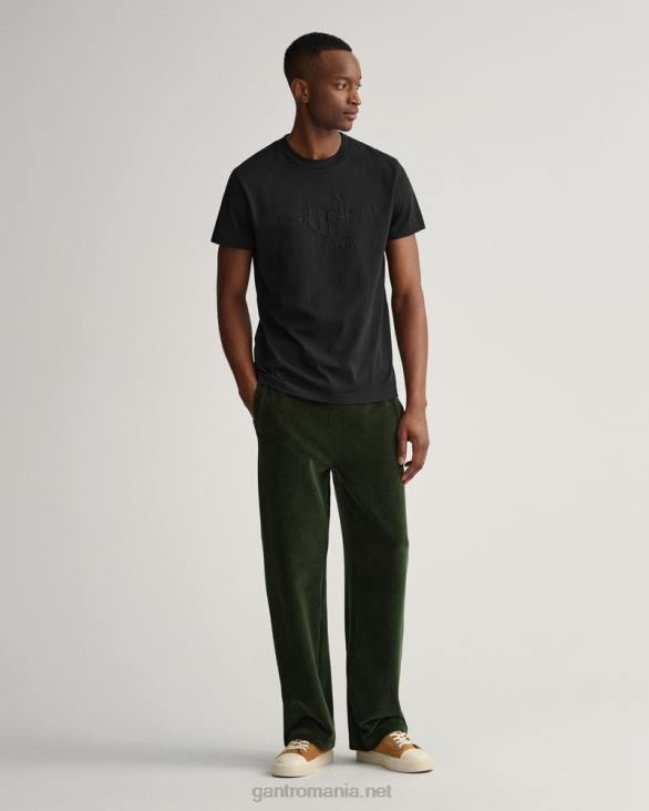 tricou cu scut de arhivă tonal 888T174 negru GANT bărbați