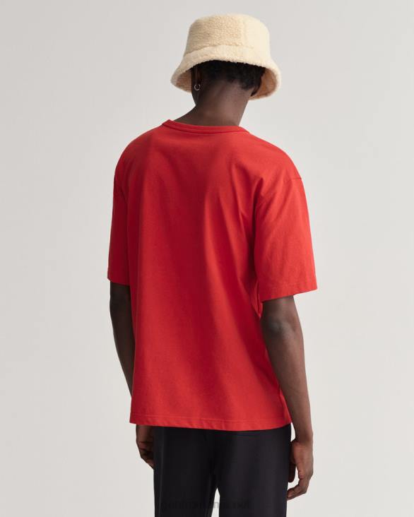 tricou grafic SUA 888T170 rosu rubin GANT bărbați