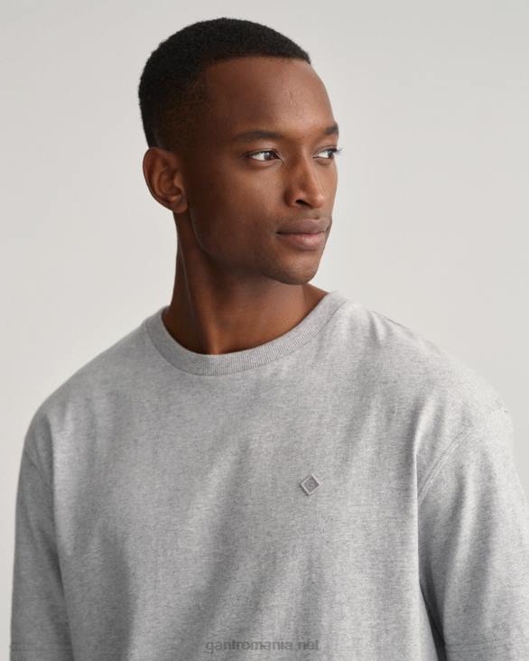 tricou icon g esențial 888T154 melange gri GANT bărbați