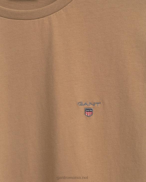 tricou original 888T133 bej alun GANT bărbați