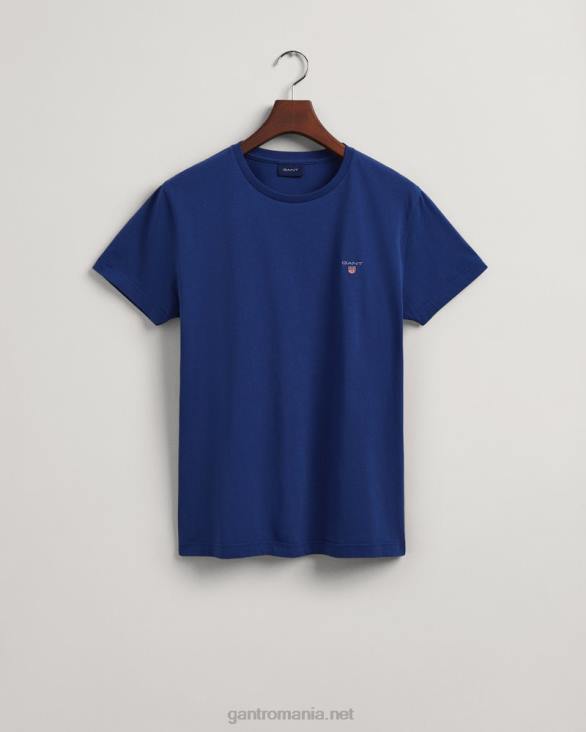 tricou original 888T135 albastru inchis GANT bărbați