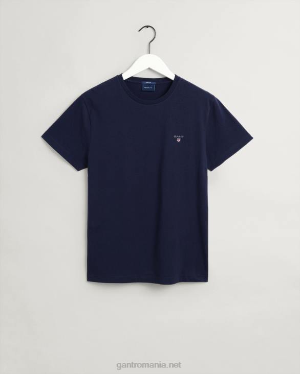 tricou original 888T143 albastru de seară GANT bărbați