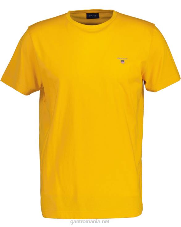 tricou original 888T179 galben citrice GANT bărbați