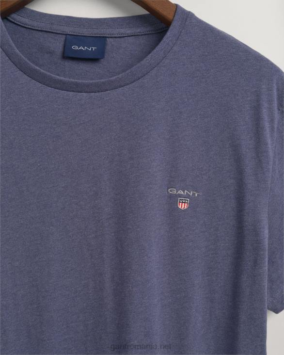 tricou original 888T182 blugi inchisi albastru melange GANT bărbați