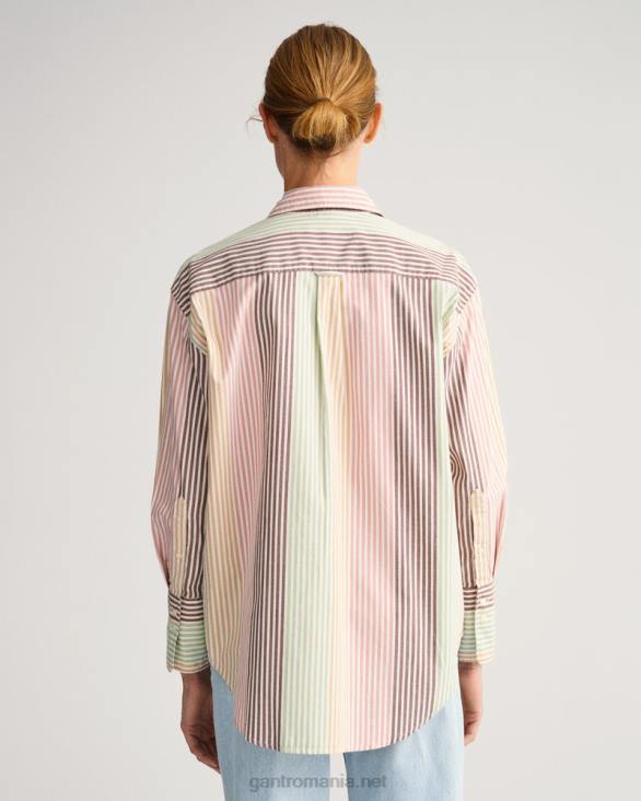 cămașă cu mai multe dungi cu potrivire relaxată 888T589 multicolor GANT femei