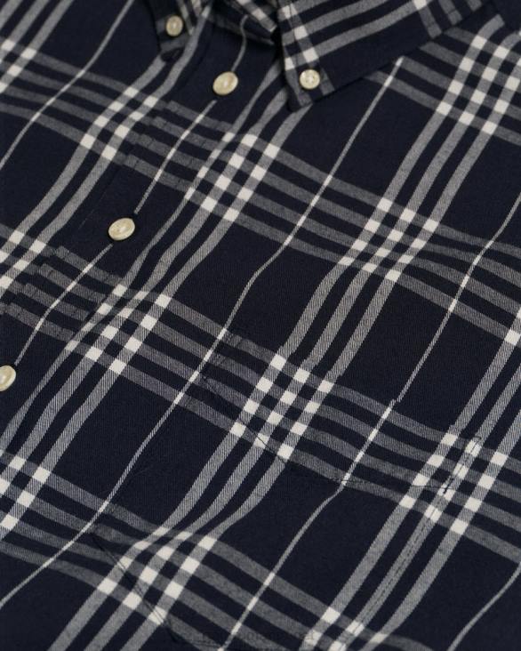 cămașă de flanel în carouri cu croială relaxată 888T581 albastru de seară GANT femei