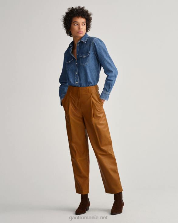 cămașă din denim cu potrivire normală 888T584 indigo GANT femei