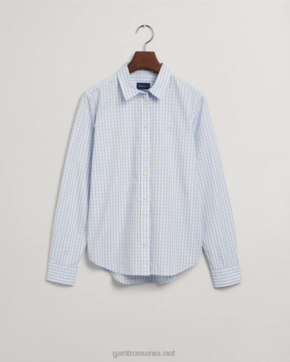 cămașă din pânză vichy cu potrivire obișnuită 888T597 hamptons albastru GANT femei