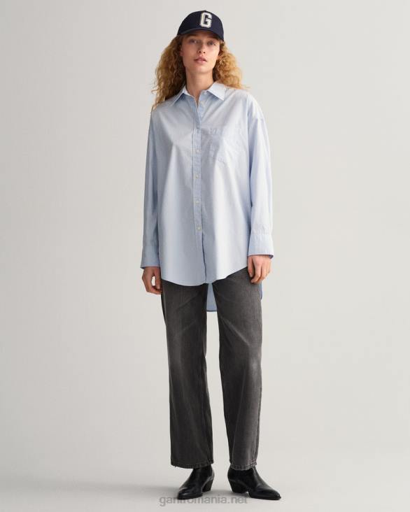 cămașă oxford supradimensionată 888T582 hamptons albastru GANT femei