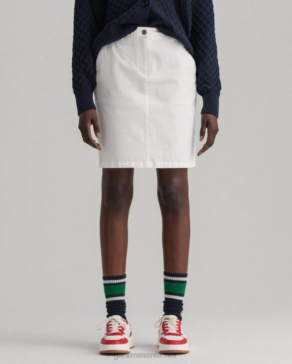 Fusta chino clasică slim fit 888T650 coaja de ou GANT femei