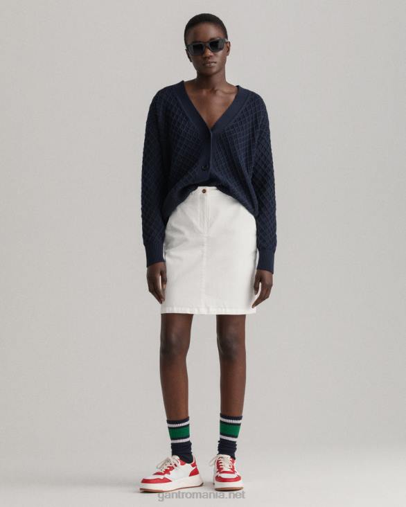 Fusta chino clasică slim fit 888T650 coaja de ou GANT femei