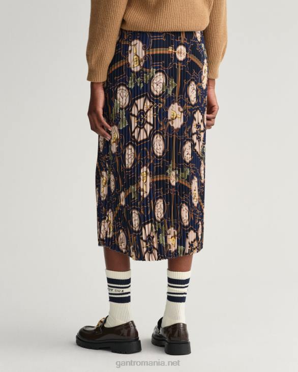 fustă plisată american luxe 888T649 albastru de seară GANT femei