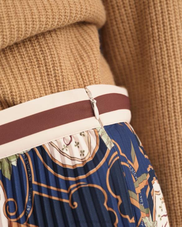 fustă plisată american luxe 888T649 albastru de seară GANT femei