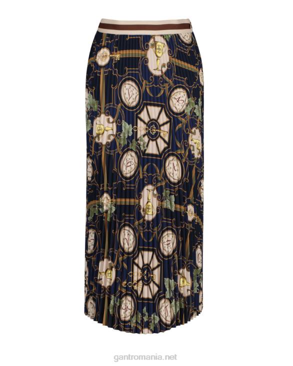 fustă plisată american luxe 888T649 albastru de seară GANT femei