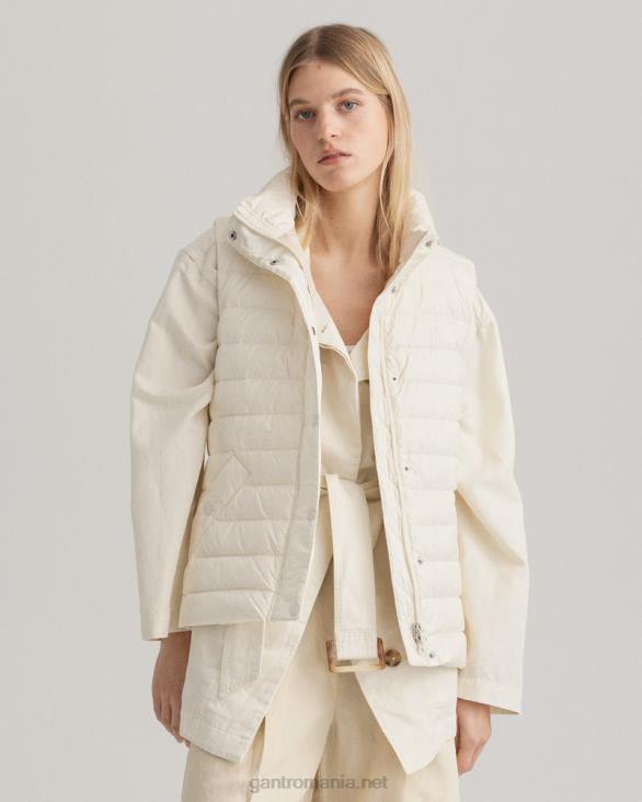 gilet de jos lejer 888T756 cremă GANT femei