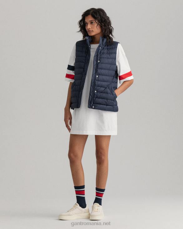 gilet de jos lejer 888T759 albastru de seară GANT femei