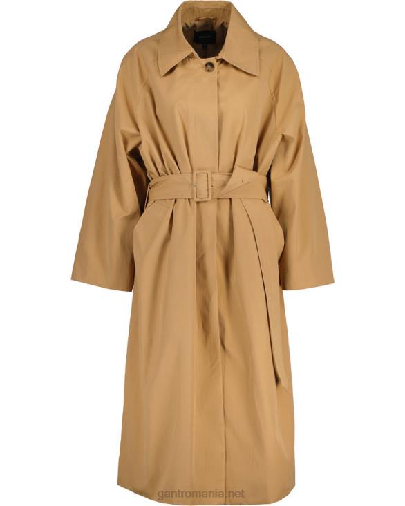 haină auto din amestec de bumbac 888T753 bej caramel GANT femei