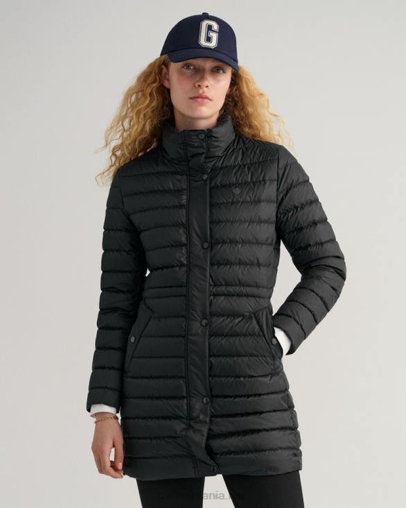 palton lejer din puf 888T761 negru GANT femei