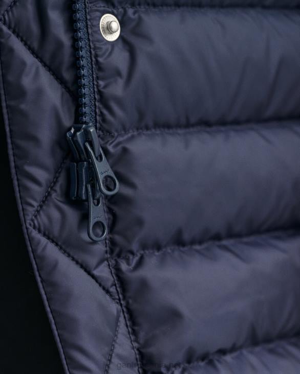 palton lejer din puf 888T762 albastru de seară GANT femei