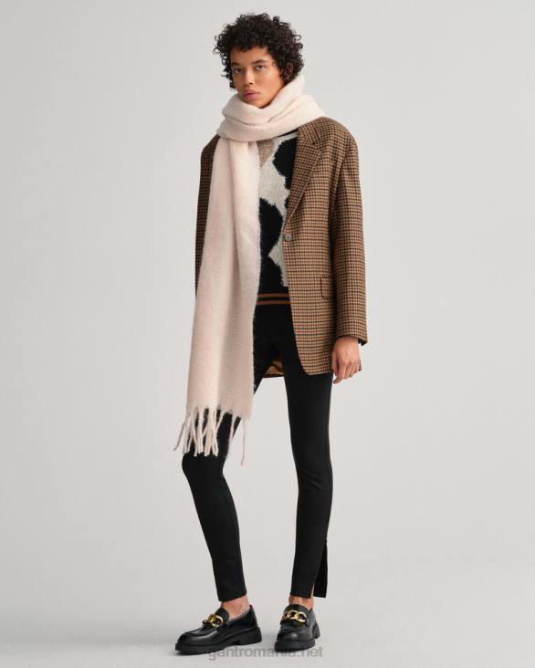 jambiere din jerse cu fermoar lateral 888T739 negru de abanos GANT femei