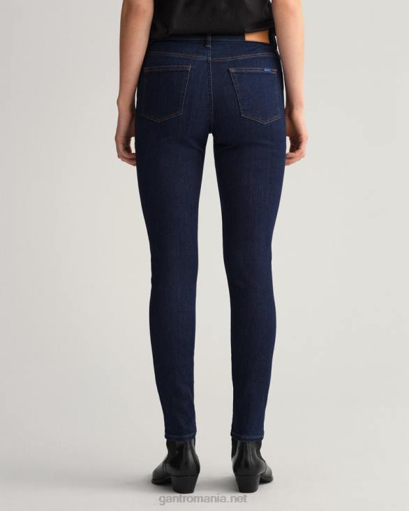 nella blugi skinny indigo travel 888T747 albastru inchis GANT femei