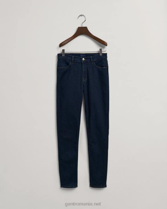 nella blugi skinny indigo travel 888T747 albastru inchis GANT femei