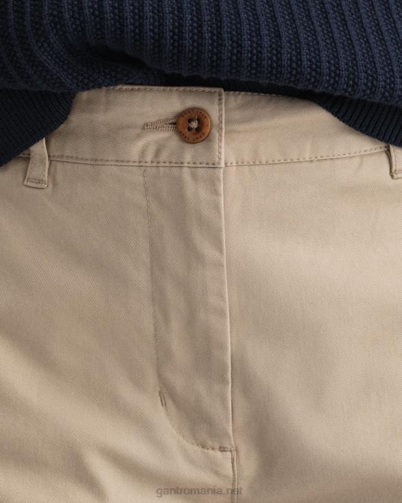 pantaloni chino clasici fryda slim fit 888T745 nisip uscat GANT femei
