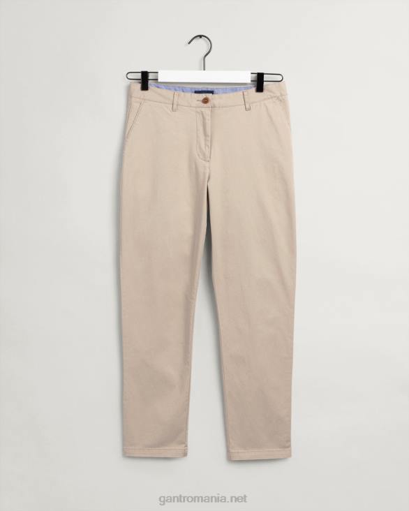pantaloni chino clasici fryda slim fit 888T745 nisip uscat GANT femei