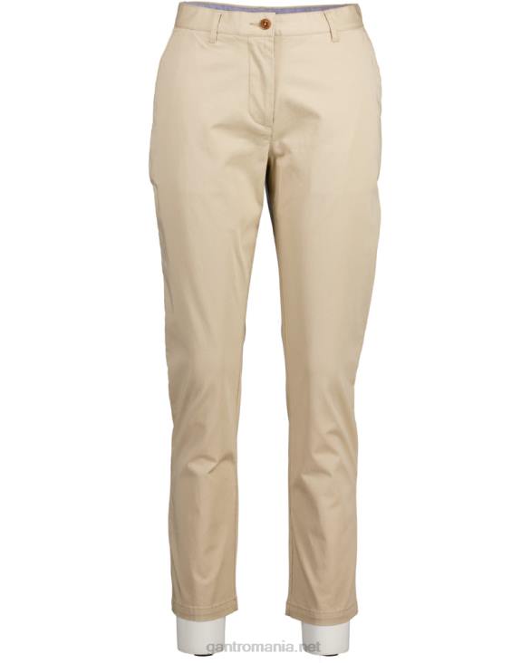 pantaloni chino clasici fryda slim fit 888T745 nisip uscat GANT femei