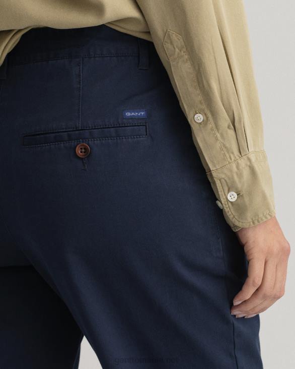 pantaloni chino clasici fryda slim fit 888T748 marin GANT femei