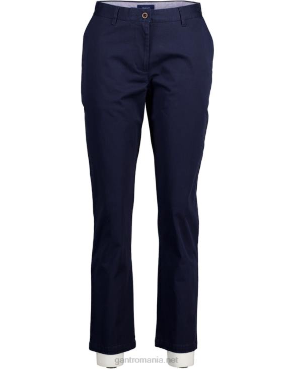 pantaloni chino clasici fryda slim fit 888T748 marin GANT femei