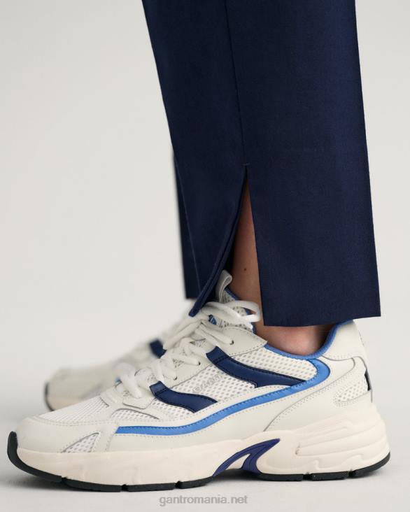 pantaloni conici cu tragere 888T744 albastru de seară GANT femei