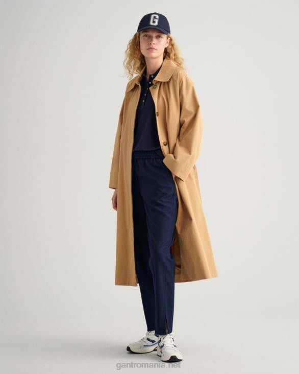 pantaloni conici cu tragere 888T744 albastru de seară GANT femei