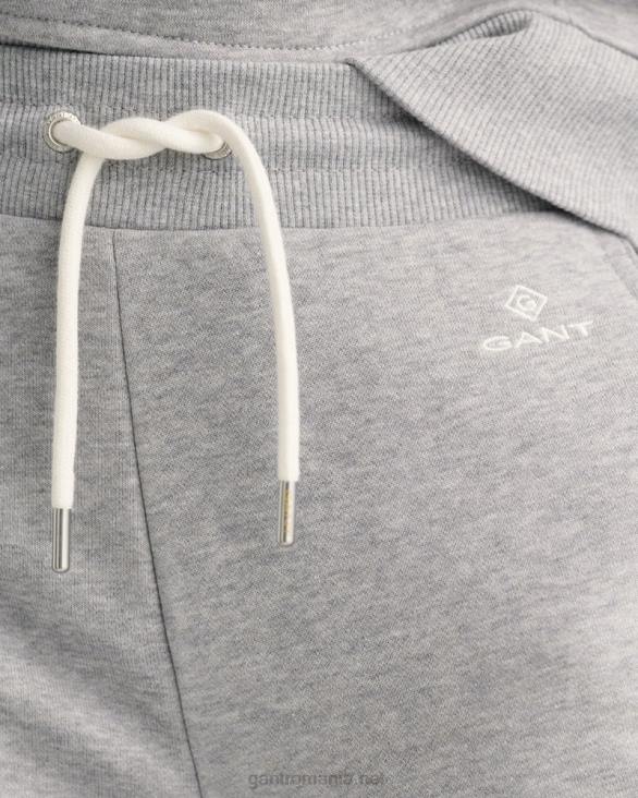 pantaloni de trening cu logo 888T731 melange gri GANT femei