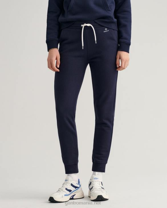 pantaloni de trening cu logo 888T734 albastru de seară GANT femei
