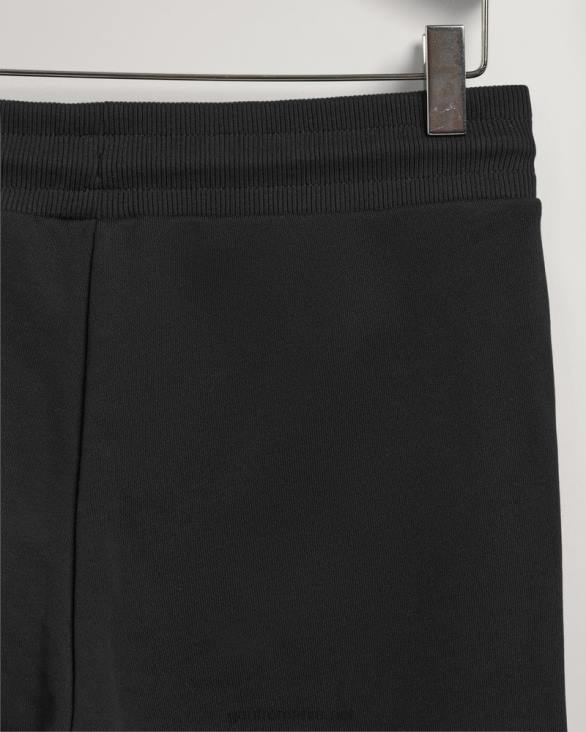 pantaloni de trening cu scut de arhivă 888T727 negru GANT femei