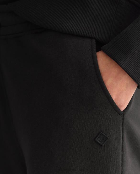 pantaloni de trening esențiali cu pictogramă relaxed fit 888T713 negru de abanos GANT femei