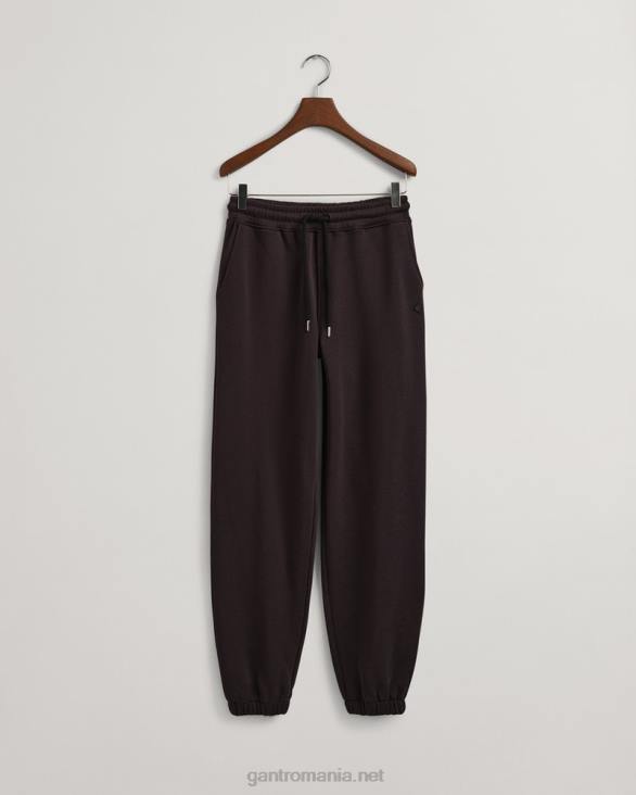 pantaloni de trening esențiali cu pictogramă relaxed fit 888T713 negru de abanos GANT femei