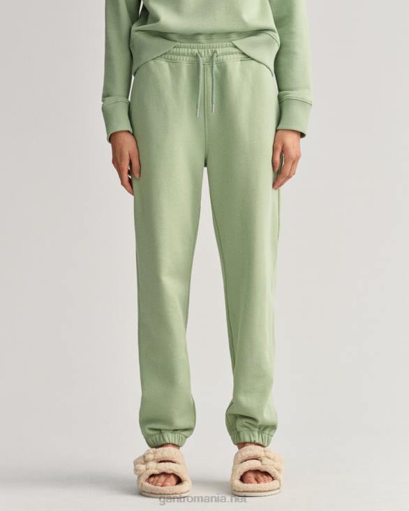 pantaloni de trening esențiali cu pictogramă relaxed fit 888T714 verde de eucalipt GANT femei