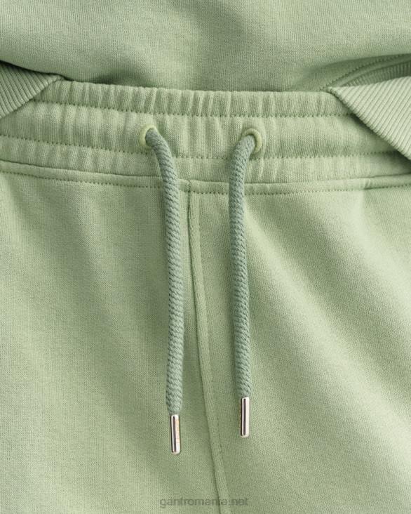 pantaloni de trening esențiali cu pictogramă relaxed fit 888T714 verde de eucalipt GANT femei