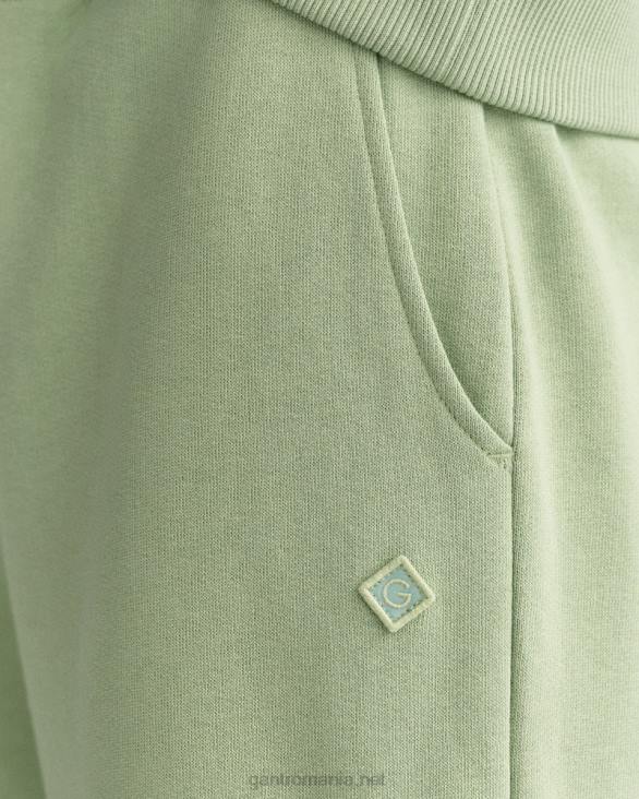 pantaloni de trening esențiali cu pictogramă relaxed fit 888T714 verde de eucalipt GANT femei