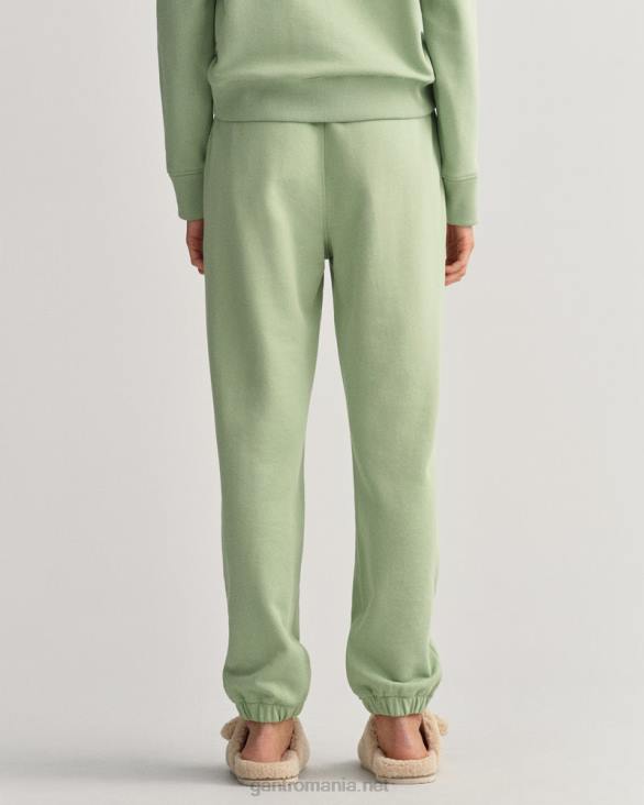 pantaloni de trening esențiali cu pictogramă relaxed fit 888T714 verde de eucalipt GANT femei