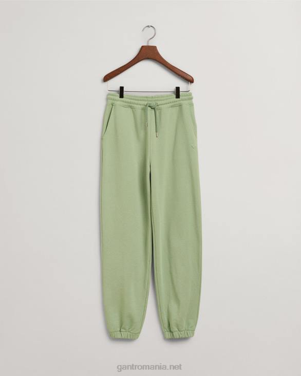 pantaloni de trening esențiali cu pictogramă relaxed fit 888T714 verde de eucalipt GANT femei