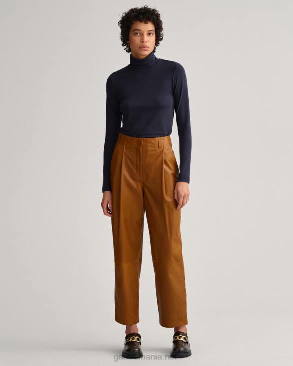 pulover cu mânecă lungă din jerseu pe gât 888T637 albastru de seară GANT femei