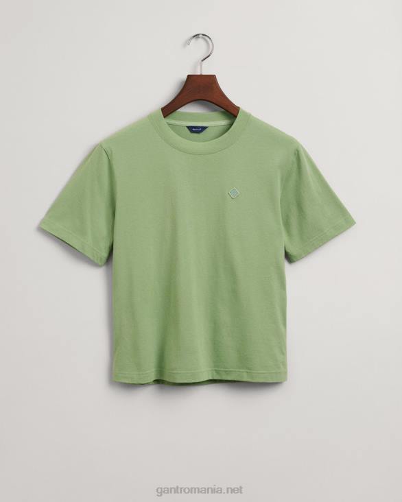 tricou icon g esențial 888T603 verde de eucalipt GANT femei