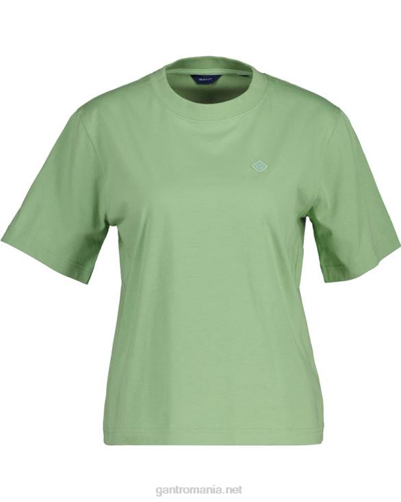 tricou icon g esențial 888T603 verde de eucalipt GANT femei