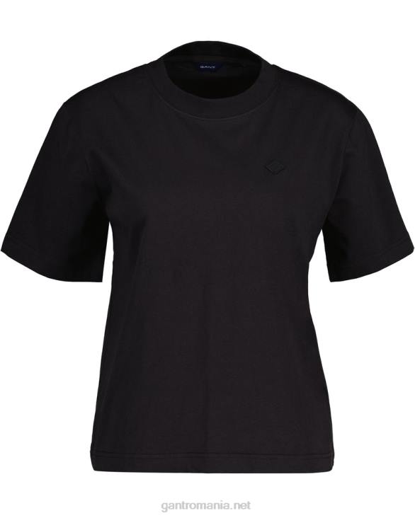 tricou icon g esențial 888T606 negru de abanos GANT femei